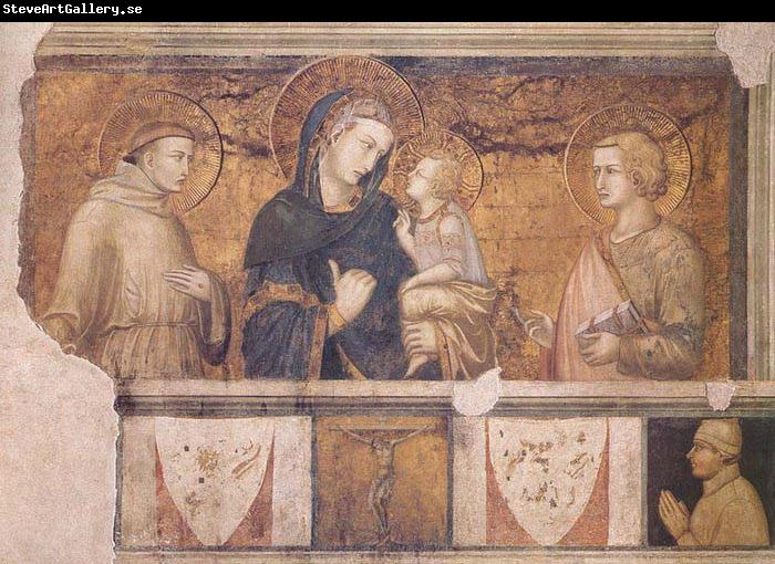 Ambrogio Lorenzetti Madonna with St Francis and St John the Evangelist